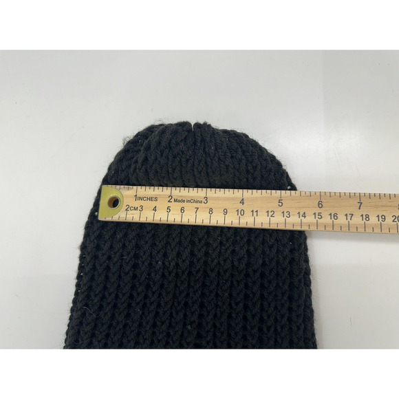 Unbranded Black Knit Beanie Winter Hat - Picture 4 of 7
